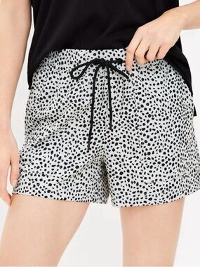 LOU & GRAY Leopard Animal-Print Wanderweave Drawstring Shorts